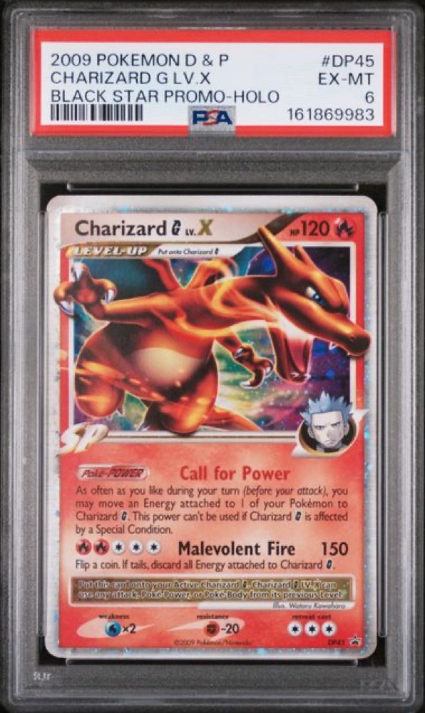Charizard G LV.X, Diamond & Pearl Black Star Promo
